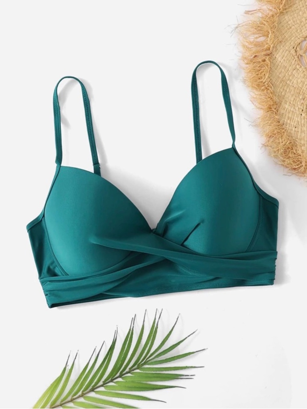 NWOT SHEIN Plus Crossover Underwire Bikini Top - SZ 1XL (14)